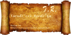 Tarnóczi Renáta névjegykártya
